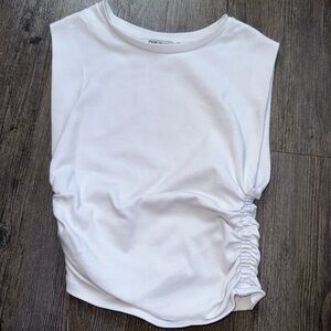 zara scrunched sides tank